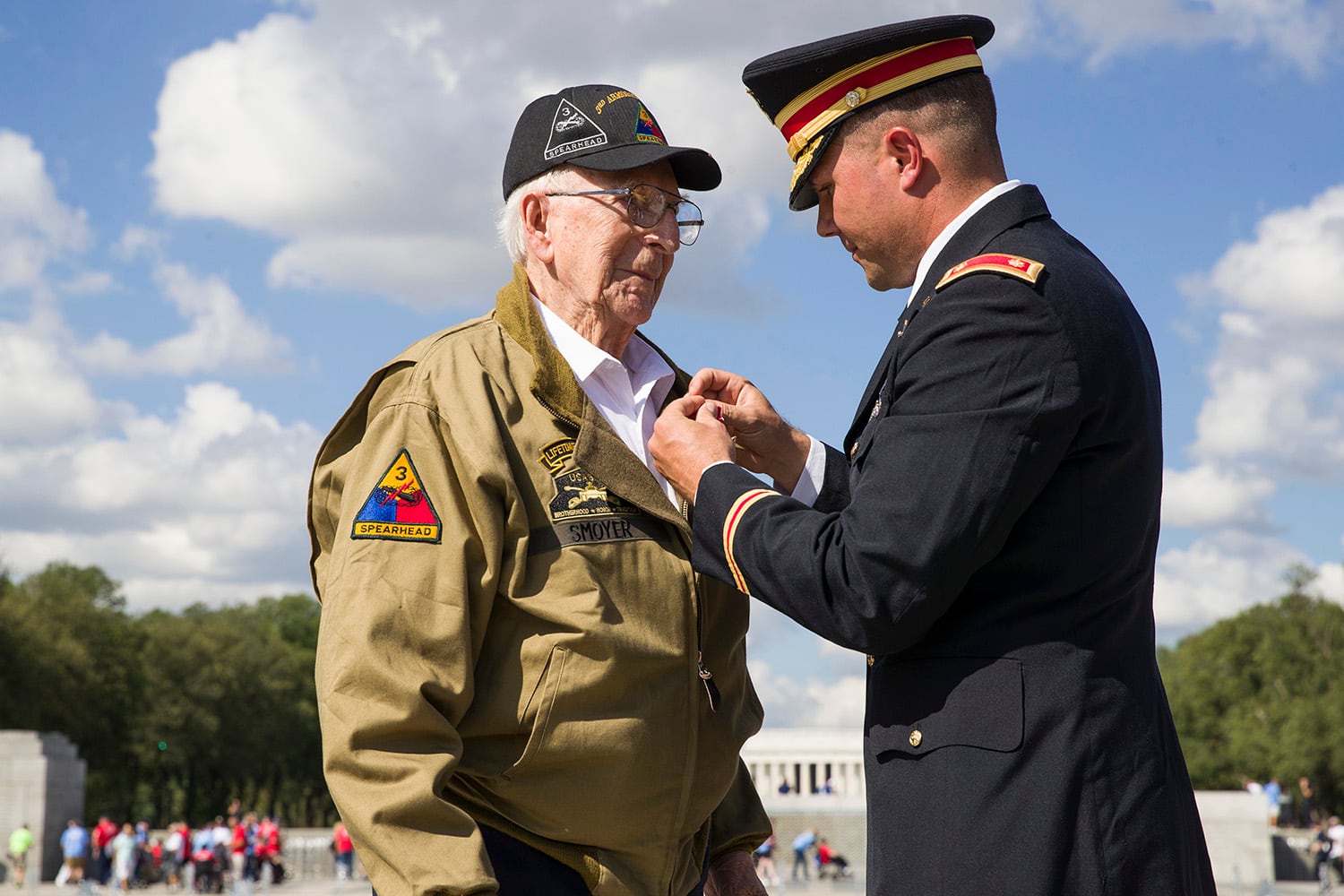 World War II veteran Clarence Smoyer