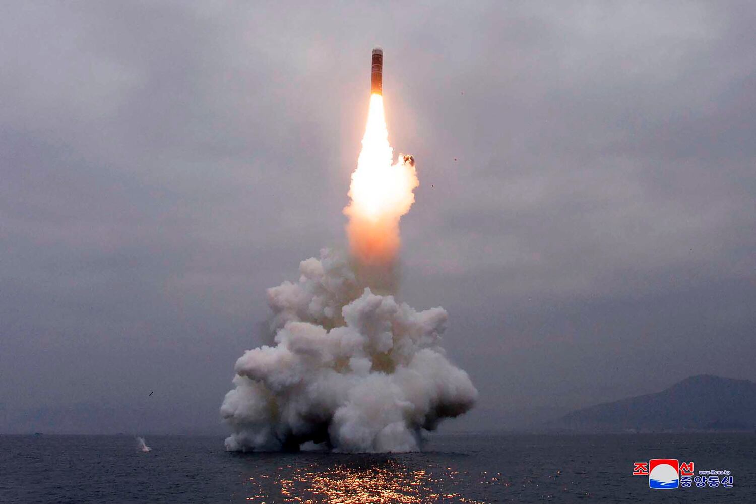 North Korea underwater missile launch