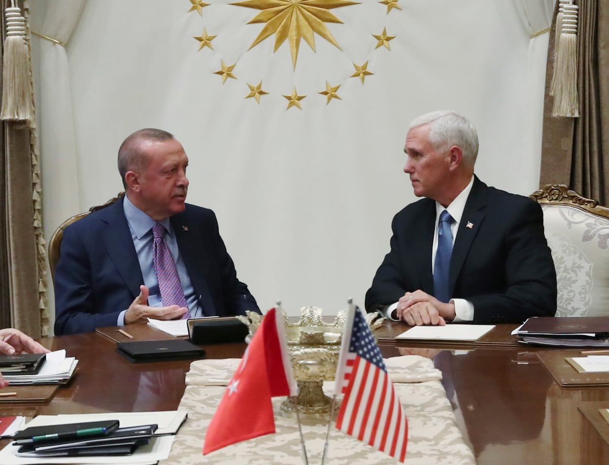 Erdogan, Pence