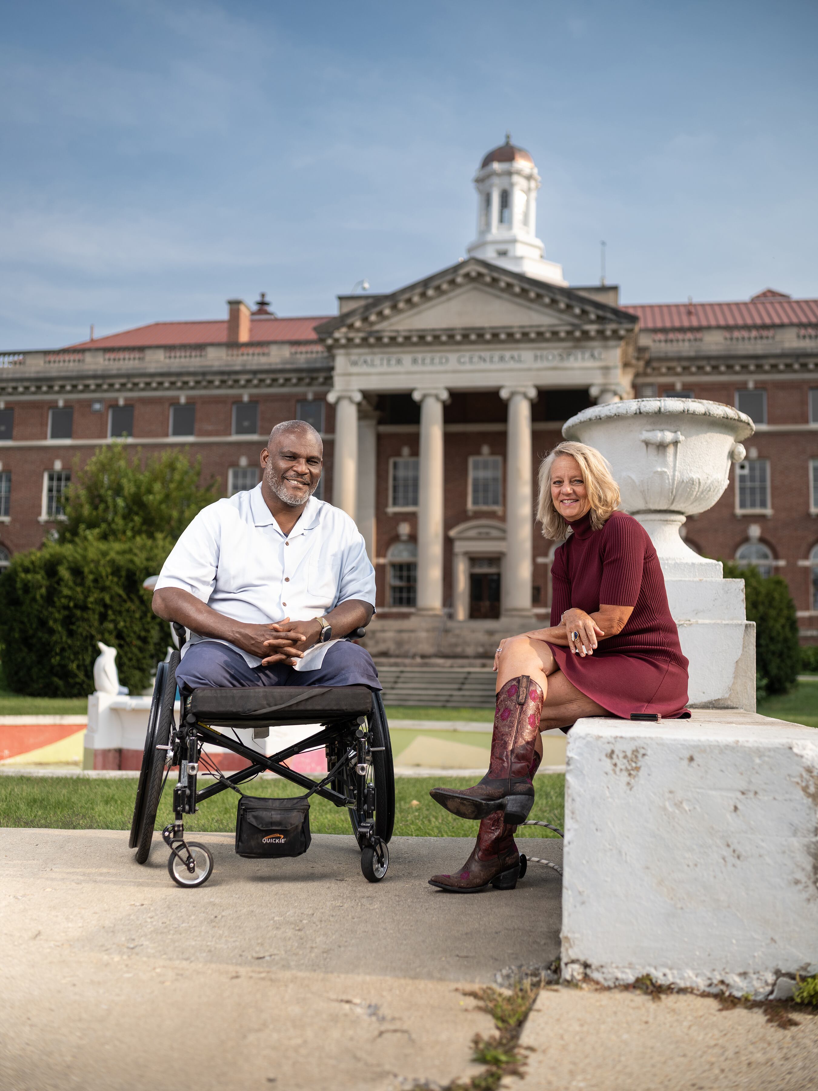 Terese Schlachter and retired Col. Gregory D. Gadson, co-authors of “Finding Waypoints: A Warrior’s Journey Towards Peace and Purpose”