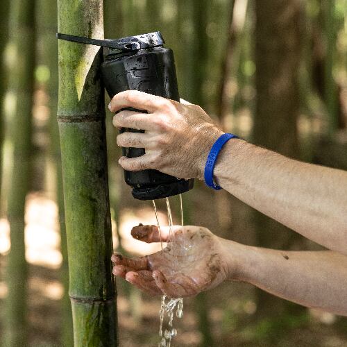 Wash hands with MODL water filter