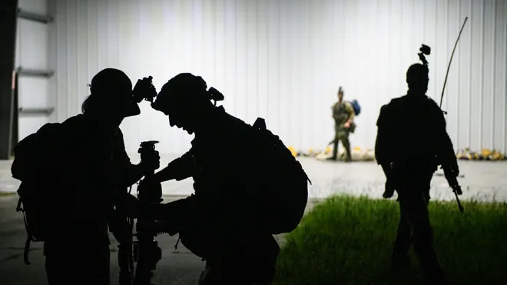 Special Forces candidates clear their final "combat target" at Curtis L. Brown, Jr. Field Airport in Elizabethtown, Tuesday, Sept. 29, 2023, during the final phase of field training known as Robin Sage.