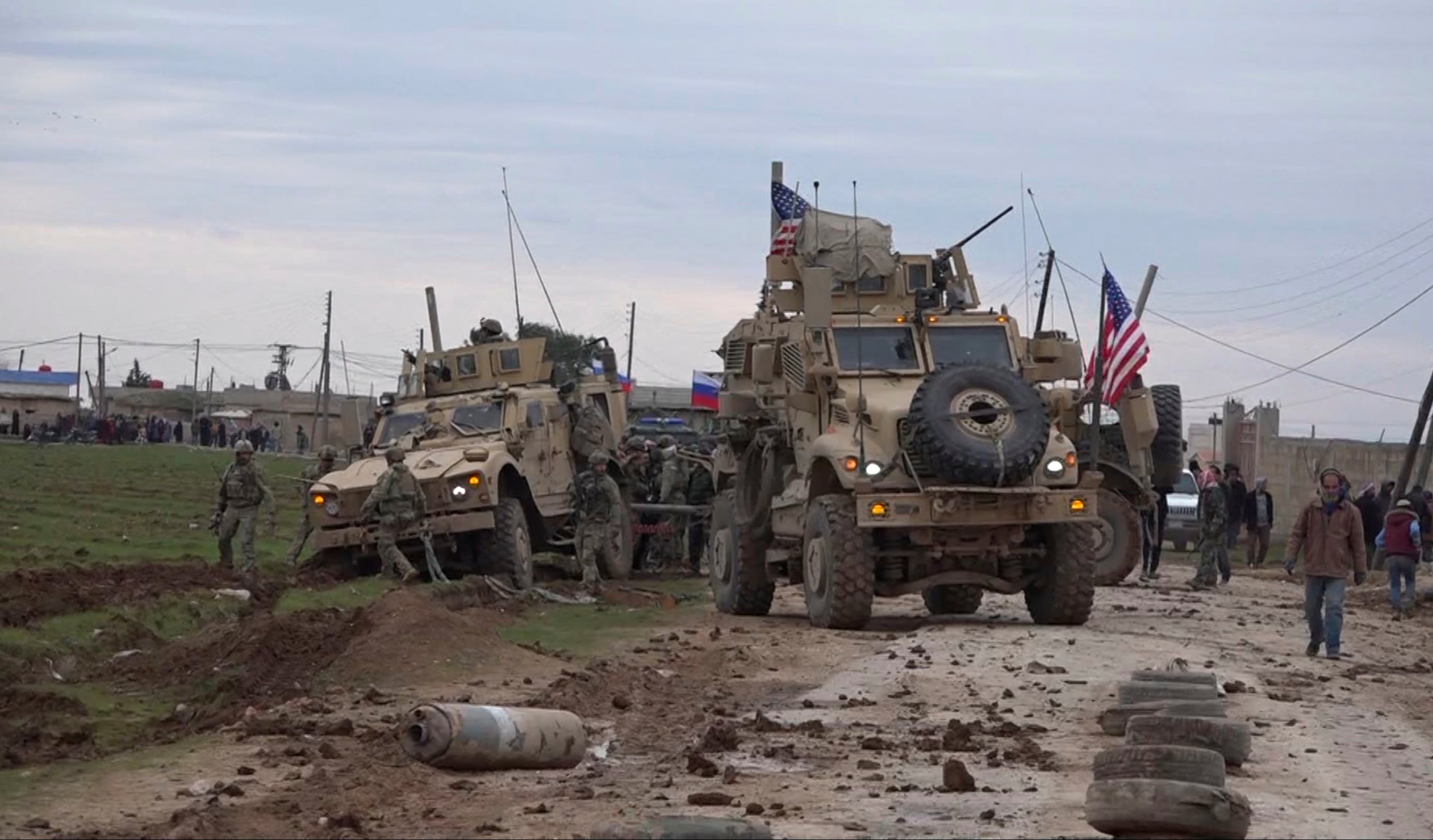 American military convoy in Syria