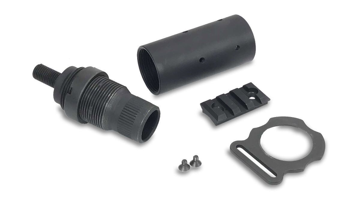 Mossberg 500 mag tube accessory mount from Choate Machine and Tool