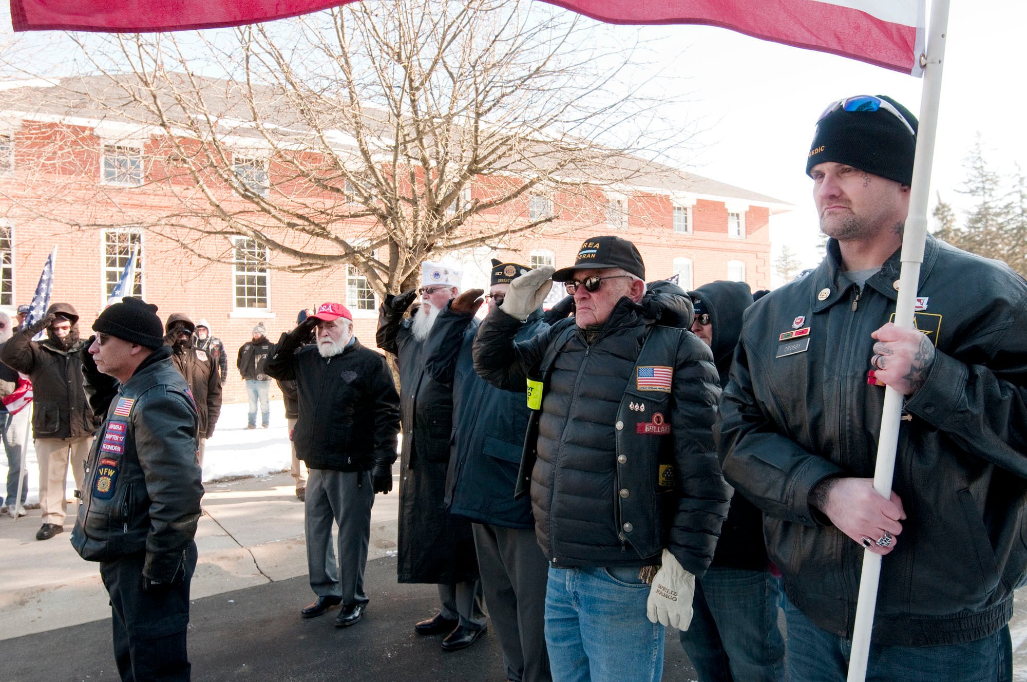 Patriot Guard and VFW members