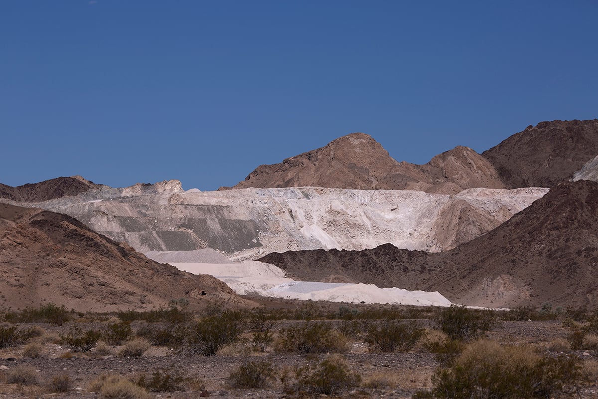 An old mining operation is seen at Mojave Trails National Monument