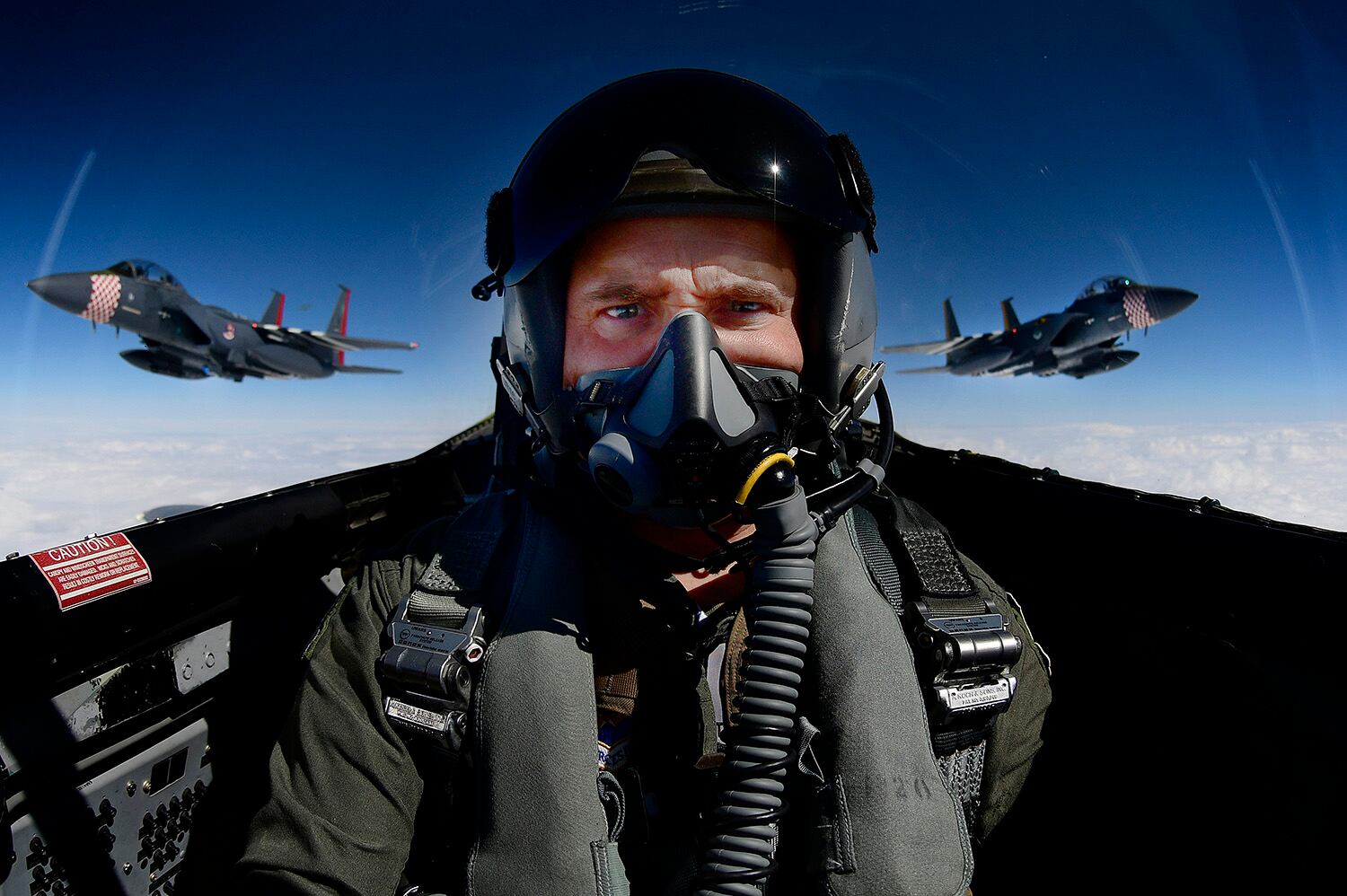 two F-15E Strike Eagles and an F-15C Eagle