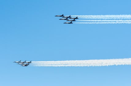 Blue Angels, Thunderbirds, New York City flyover, tribute to first responders