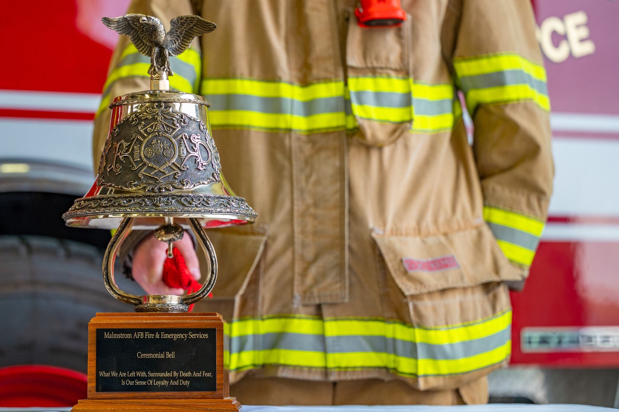 Malmstrom Fire Department held a 9/11 memorial service on Sept. 9, 2022, at Malmstrom Air Force Base, Mont., to remember those who lost their lives 21 years ago.