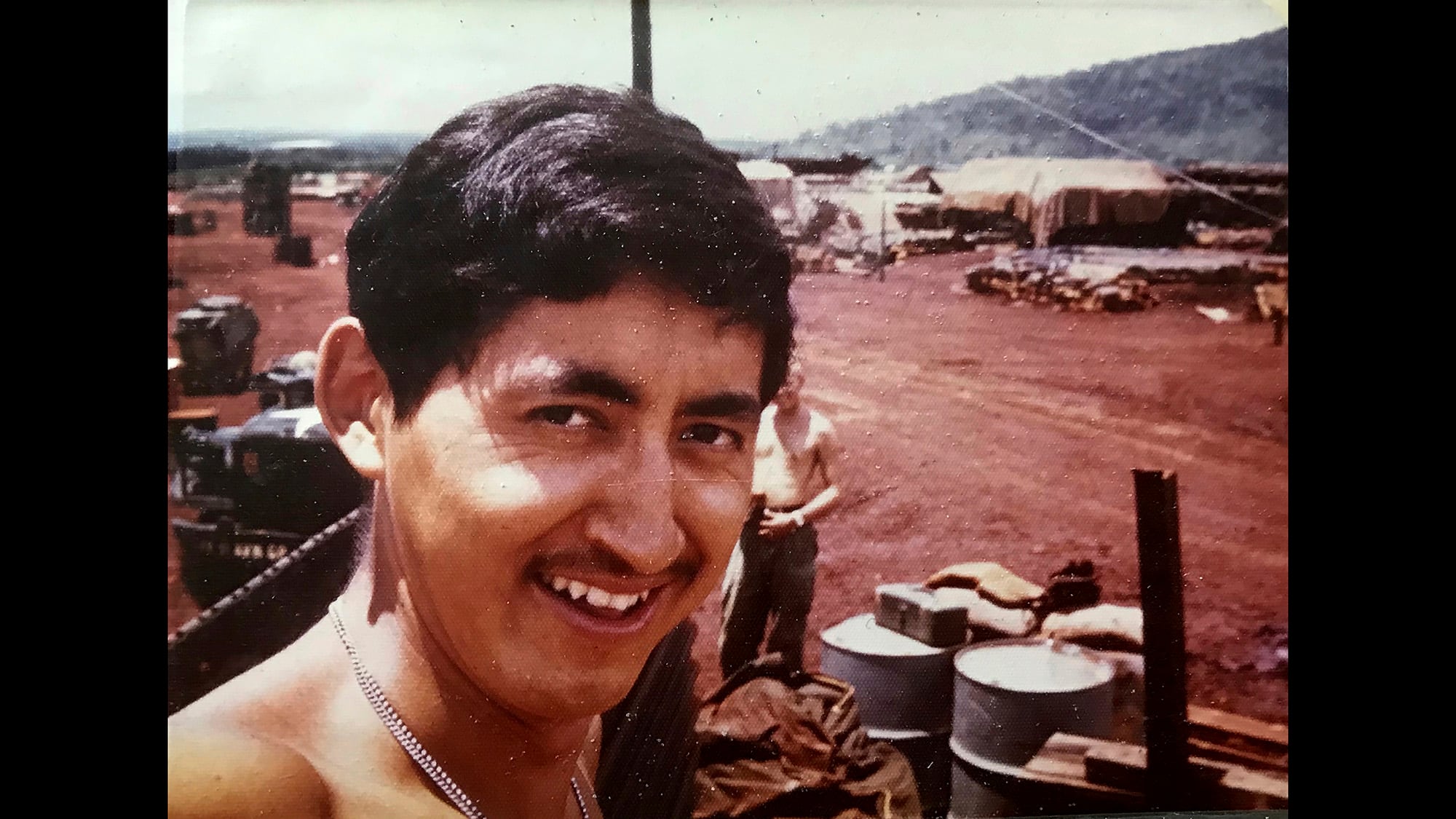 This undated photo shows Stewy Carlo during his Army service days during the Vietnam War.