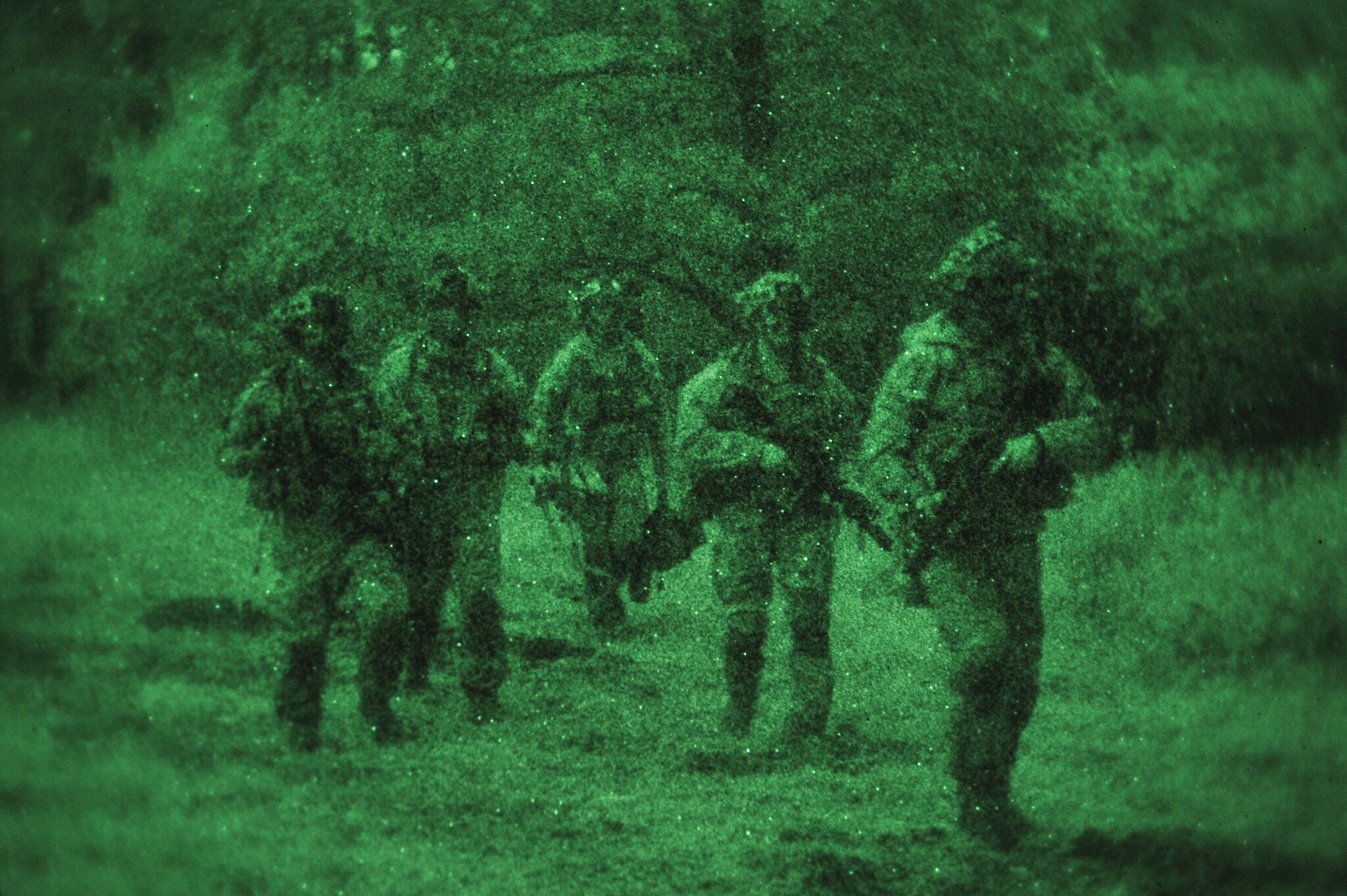 Army paratroopers conduct night operations while participating in Exercise Immediate Response at Pocek Training Area, Slovenia