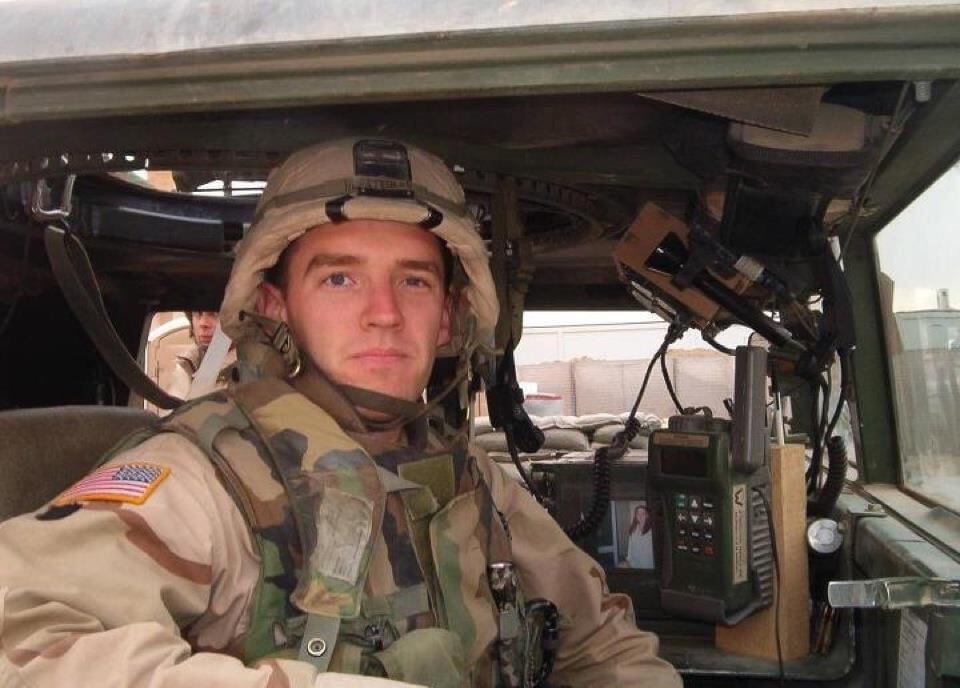 1st Lt. Doyle M. Hufstedler in Hannahiyah, Iraq, January 2004.