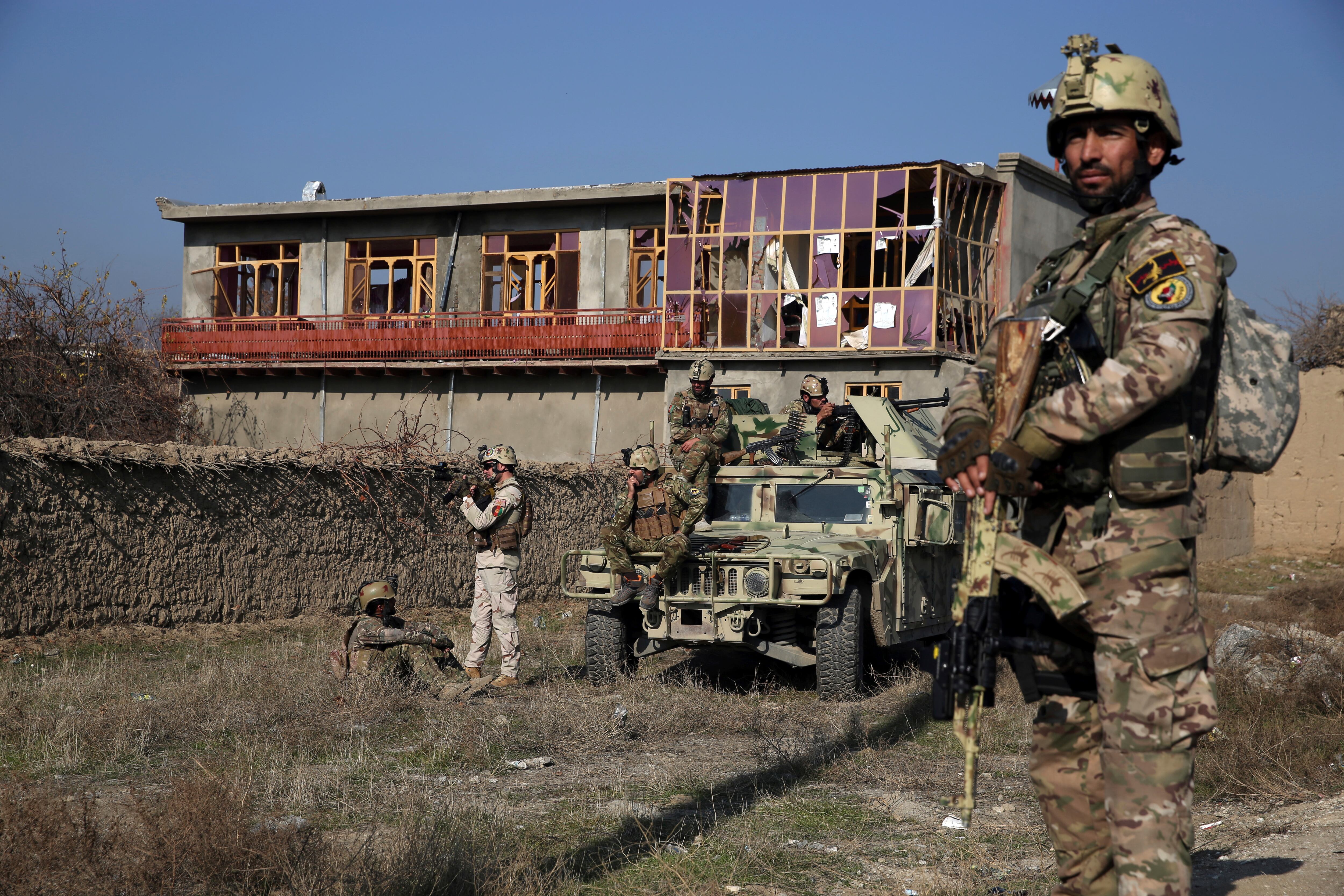 Afghan security personnel