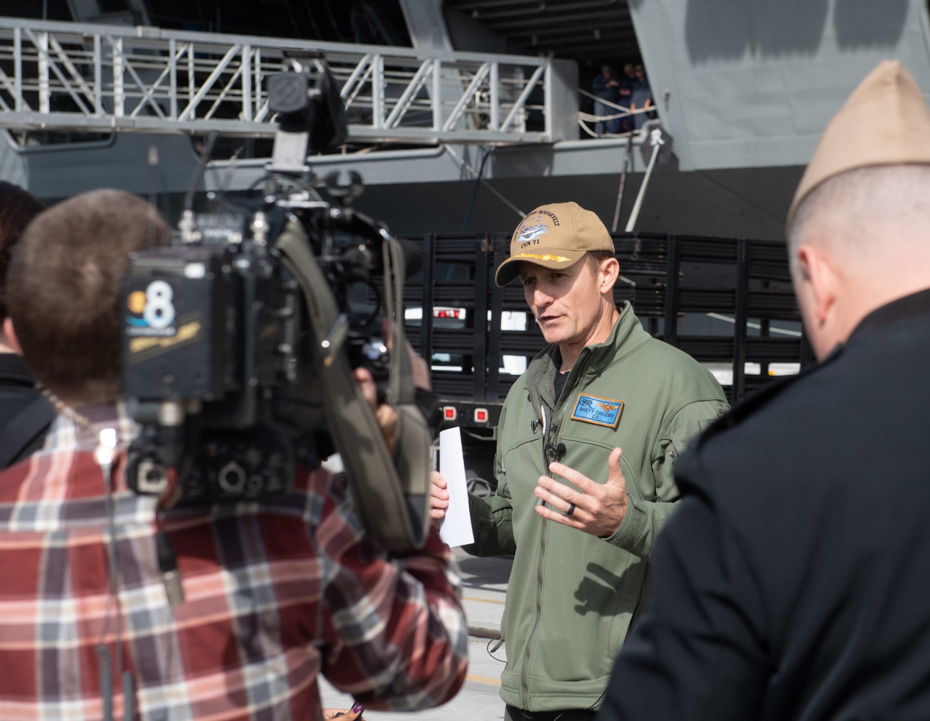 Capt. Brett Crozier, aircraft carrier USS Theodore Roosevelt (CVN 71)