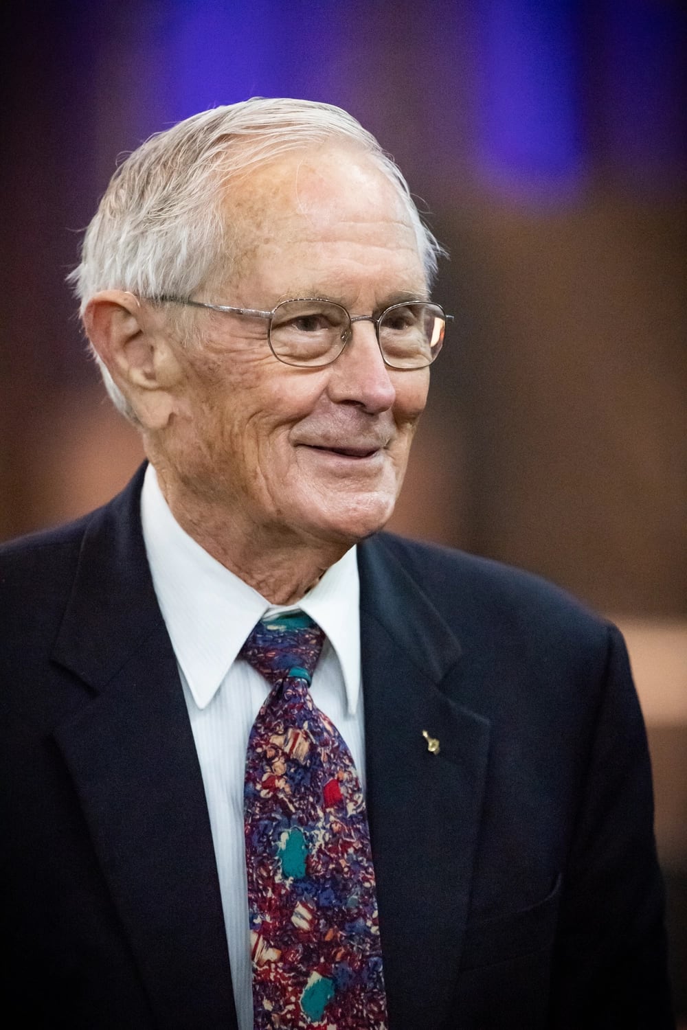 Charlie Duke, a retired Air Force brigadier general and Apollo 16 astronaut, participates in a memorial service for renowned aviator Chuck Yeager in Charleston, West Virginia, Jan. 15, 2021. Yeager died Dec. 7, 2020 at age 97. (Edwin Wriston/Army National Guard)