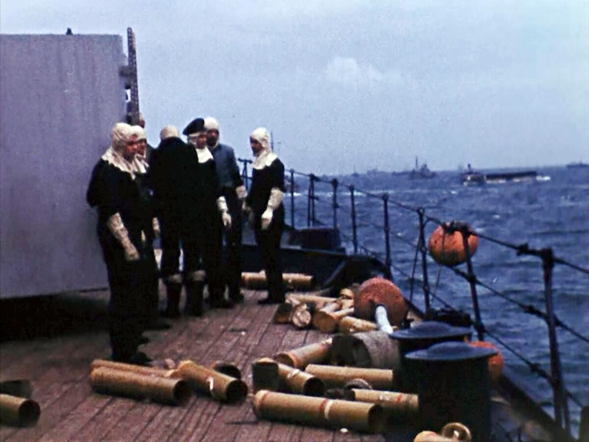 the coast of France on D-Day