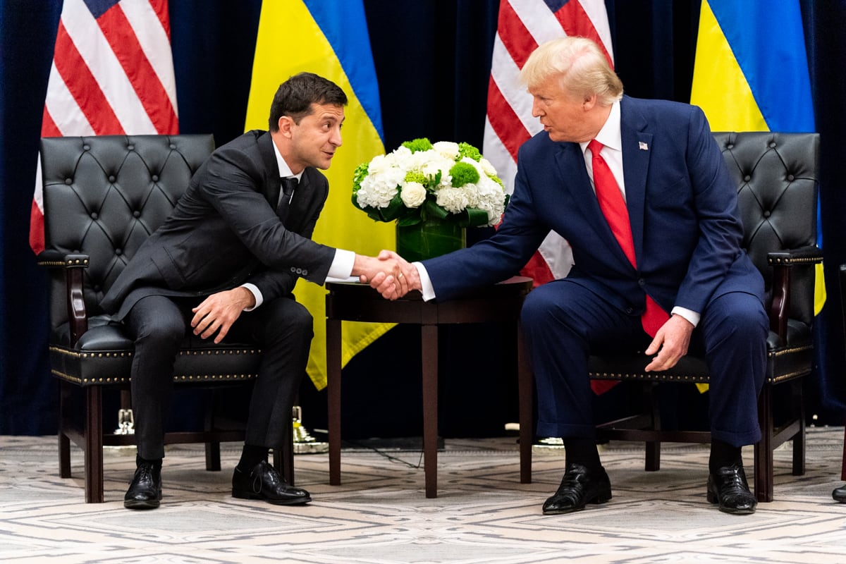 President Donald Trump, Ukraine President Volodymyr Zalensky