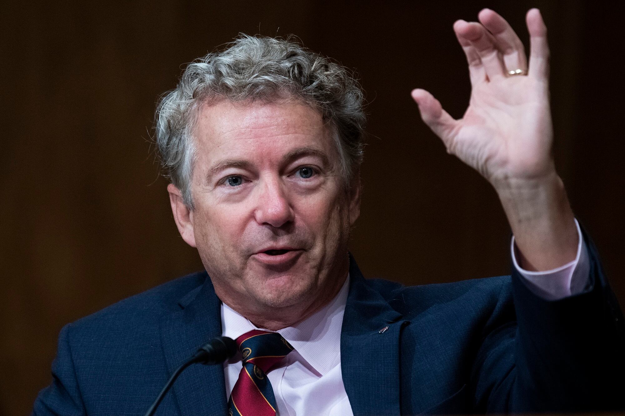 In this Sept. 24, 2020, file photo, Sen. Rand Paul, R-Ky., speaks during a Senate Homeland Security and Governmental Affairs Committee hearing on Capitol Hill in Washington.